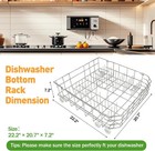 Wd28x31819 Wd28x10284 Dishwasher Lower Rack Replacement Parts For Ge Dishwasher