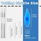 15 Pcs Tatting Shuttle Kit For Beginners  Lace Making Tools Set