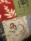 Pottery Barn Kids Island Surf Beach Quilt Twin full 72    W X 86  L Blue Hawaii