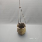 Vtg Verdelle Handmade Hanging Ceramic Planter Pot Pottery Glazed Stoneware