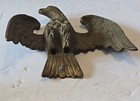 Unusual Old Antique Architectural Soild Brass Eagle Topper Finial 