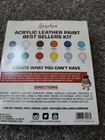 Angelus Acrylic Leather Paint 12 Colors Starter Set 1oz Each