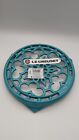 Le Creuset Round Trivet Turquoise 9 Inch French Stoneware  New With Box