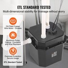 Utility Sink Pump Laundry Sink Drain Pump System 1 2 Hp 3500 Gph 28ft Head