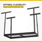 Klutch Garage Overhead Storage Rack With Adjustable Height  48in l X 24in d 