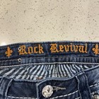 Rock Revival Johanna Jeans Womens 29 Actual 30 32 Blue Denim Casual Boot Pants