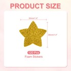 1 4 x1 4  Star Foam Stickers  120pcs Eva Glitters Foam Shape Sticker  Golden