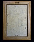 L Johnson Sand Painting Mother Earth Signed Framed Navajo 5 X 7  