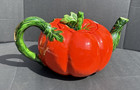 Vtg Maruhon Tomato Tea Kitchen Set 11 Pc Teapot Jam Jar Cup Shakers Tray Japan