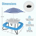 Kids Picnic Table Outdoor Activity Table W  Adjustable   Collapsible Umbrella