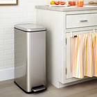45l Slim Step Trash Can - Brightroom  Stainless Steel Kitchen Garbage Can 