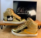 Pastry Pop Tart Glitter High-top Sneaker Dance Shoes Gold Kids Size 1 New In Box