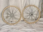 1984 Acs Z-rims Mike Buff Bmx Wheel Pair White Cream Vintage Old School
