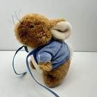 Peter Rabbit Bunny 7  Beatrix Potter Stuffed Animal Eden Plush Toy Blue Jacket