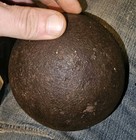 Vintage Cast Iron Ball Weight 16 Lbs Heavy Industrial Decor Primitive Rusty   