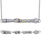 Star Wars X Rocklove  lightsaber Workshop  Peace And Justice Lightsaber Necklace