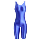 Mjinm Women Lady Jumpsuits Playsuits Overalls Wetlook Shiny Tights Leotard Pants