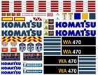 New Komatsu Scale Wheel Loader Construction Equipment Decals 1 12 1 14 1 16