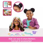 Barbie Doll Styling Head  Brown Hair With 20  Styling Accessories