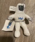 Vintage Intel Advertisement Keychain Bunny Man Bunny People Plush Keychain 1997