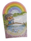 Little Rainbows Fold   Seal Card envelopes Vintage New Old Stock