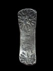    india     Ancient Gandhara Janapada Authentic Old 600 B c Silver Coin Bent Bar  