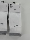 2 Nike Spark Running Cushioned Crew Socks White Men 8-9 5 wmn 9 5-11 Cu7200-100