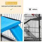 4-level Ferret Cages Rabbit Chinchilla Rat Small Animal House 56  With Wheels Us