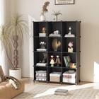 Cube Storage Organizer Closet Storage Shelves Diy Stackable Plastic Storage 12 C