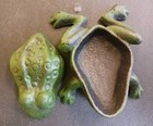 Cast Iron Frog Trinket Box 4  Decorative Metal Lidded Frog