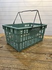 Joann Fabrics And Crafts Store Shopping Basket Mint Green Hand Carry 1990   s