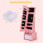 Kids Vanity Set Princess Makeup Dressing Table   Chair Set W  Jewelry Armoire