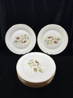 Lenox Usa Special Christmas Holly Design Gold Trim 6 5 In Plate Set Of 8