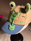 Slovic Youth 3d Frog Baseball Cap 1 Size Adjustable Sun Hat Unisex Blue   Khaki