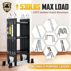 Ladder  Bryner 7 In 1 Multi-purpose Ladder Aluminium Extension 12ft Adjustable