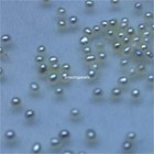 Rare White 0 8-1 5mm Small Tiny Round Fresh Water Pearl Loose Beads Undrilled