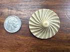 Large Likely Caesin Galaith Carved Art Deco Swirled Pinwheeli Button