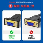 Usb To Rs232 Adapter With Ftdi Chip  Db9 Serial Female Converter Black 