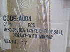 Deluxe Uv Full Size Football Display Case Holder With Mirror Back New
