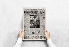 Forrest Gump Movie Newspaper Print