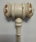Vintage Wooden Gavel Auctioneer Judge President Chairwoman Solid Wood 10  Long