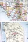 1909 Antique Map Of South Australia   Adelaide Inset Map