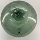 Rare Extra Large 14  Vintage Japanese Green Blown Glass Fishing Float 