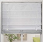 Thermal Room Darkening Fabric Roman Shades Color Light Gray Size 34 5  W X 60  H