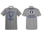 Air Force ohio Air National Guard zanesville usaf 2-sided Shirt  Usaf Licensed