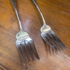 Sterling Silver Gorham Mothers Individual Salad Forks Pair Fork 