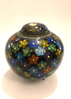 Rare Unique Antique Japanese C 1900 Meiji Cloisonn   Enamel Box Flowers Plants