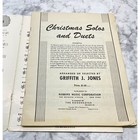 Christmas Solos And Duets Vintage Piano Songbook Sheet Music 1949 Griffith Jones