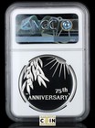 2020 P End Of World War 2  Ww2 75th Anniversary 1oz Silver Medal Ngc Pf-68 20xh