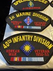 Vintage Lot Military Patch Airborne Marine Airforce Veteran Navy Army   d